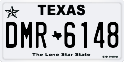 TX license plate DMR6148