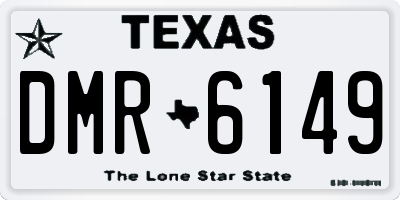TX license plate DMR6149