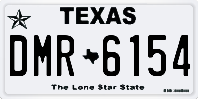 TX license plate DMR6154