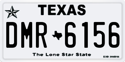 TX license plate DMR6156