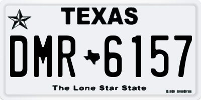 TX license plate DMR6157