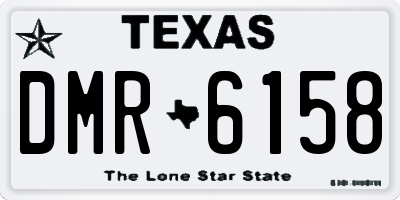 TX license plate DMR6158