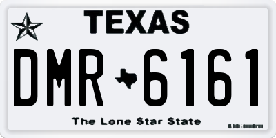 TX license plate DMR6161