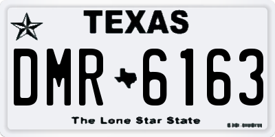 TX license plate DMR6163