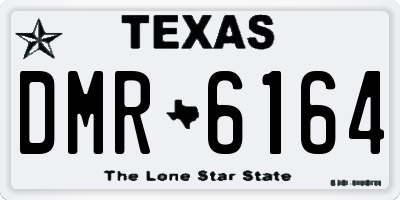 TX license plate DMR6164