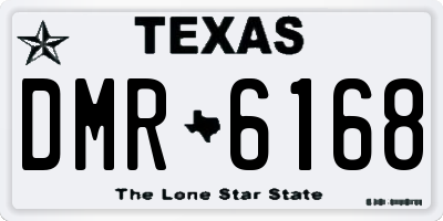 TX license plate DMR6168