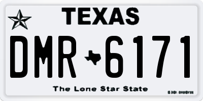 TX license plate DMR6171