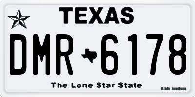 TX license plate DMR6178