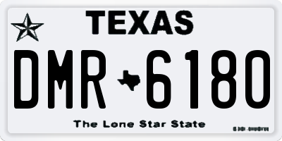 TX license plate DMR6180