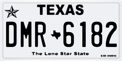 TX license plate DMR6182