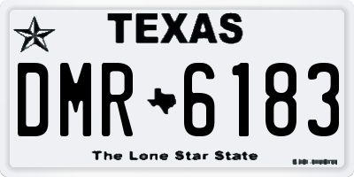TX license plate DMR6183
