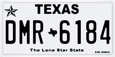 TX license plate DMR6184