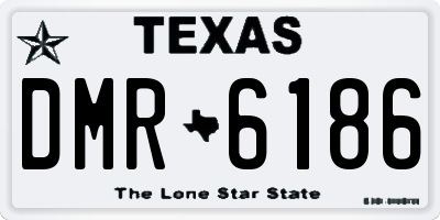 TX license plate DMR6186