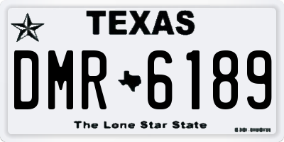 TX license plate DMR6189