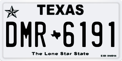 TX license plate DMR6191