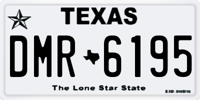 TX license plate DMR6195