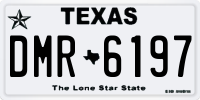 TX license plate DMR6197