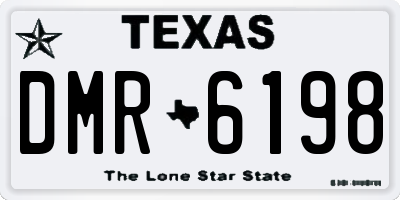 TX license plate DMR6198