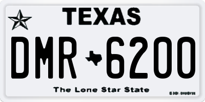 TX license plate DMR6200