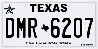 TX license plate DMR6207