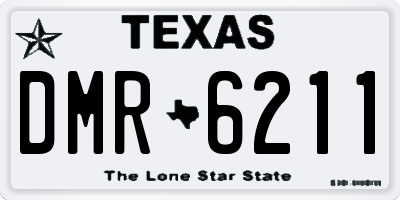TX license plate DMR6211