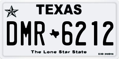 TX license plate DMR6212