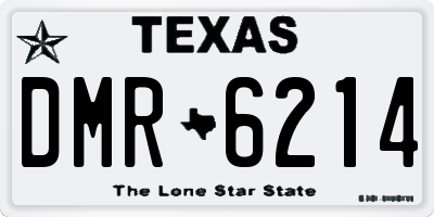 TX license plate DMR6214