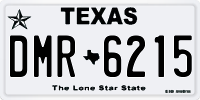 TX license plate DMR6215