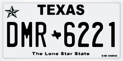 TX license plate DMR6221