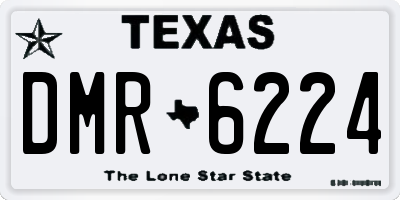 TX license plate DMR6224