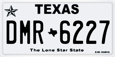 TX license plate DMR6227