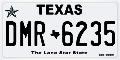 TX license plate DMR6235