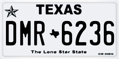 TX license plate DMR6236