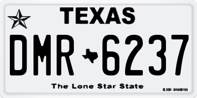 TX license plate DMR6237