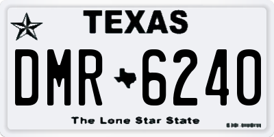 TX license plate DMR6240