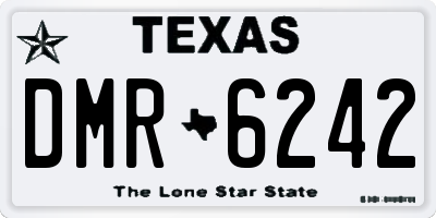 TX license plate DMR6242