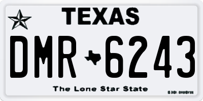 TX license plate DMR6243