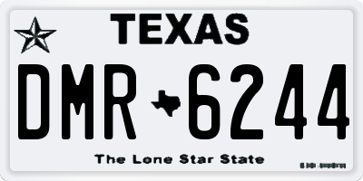 TX license plate DMR6244