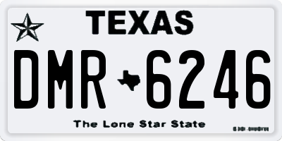 TX license plate DMR6246