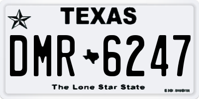 TX license plate DMR6247