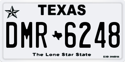 TX license plate DMR6248