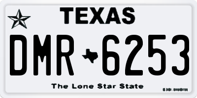 TX license plate DMR6253