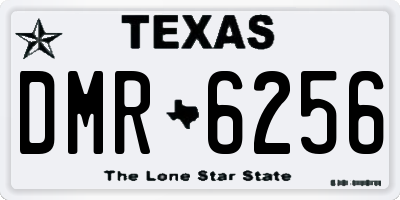 TX license plate DMR6256