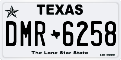 TX license plate DMR6258