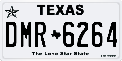 TX license plate DMR6264