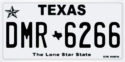 TX license plate DMR6266
