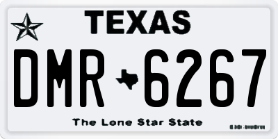 TX license plate DMR6267