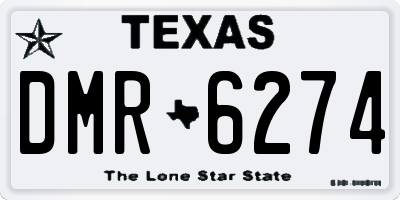 TX license plate DMR6274