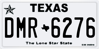 TX license plate DMR6276