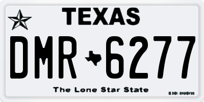 TX license plate DMR6277